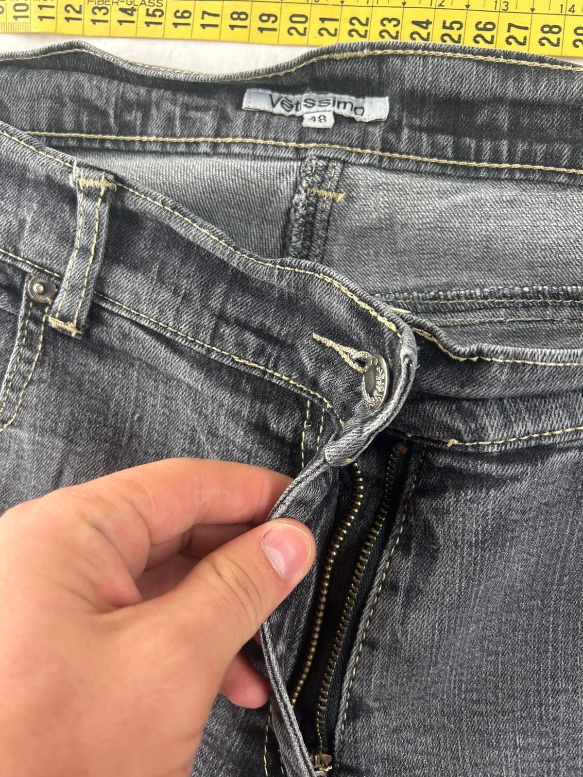 Grey black Vetissimo straight jeans size 48 – photo 9